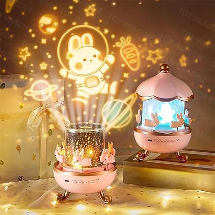🐰✨ BunnyDream Sky Projector Night Lamp