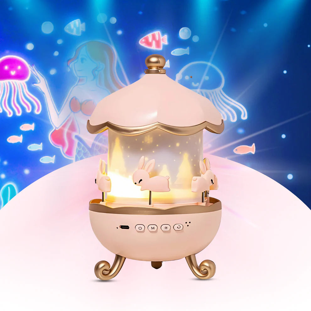 🐰✨ BunnyDream Sky Projector Night Lamp